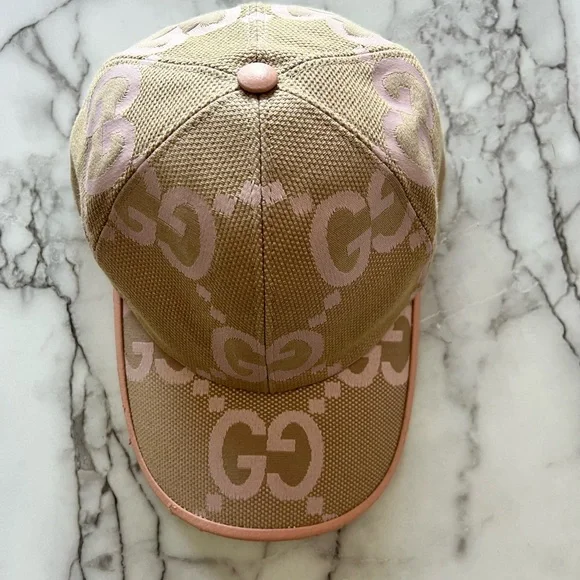 Gucci Tan and Pink Monogram Baseball Cap Gucci | Accessories | Gucci Tan And Pink Monogram Cap | Poshmark main image 4